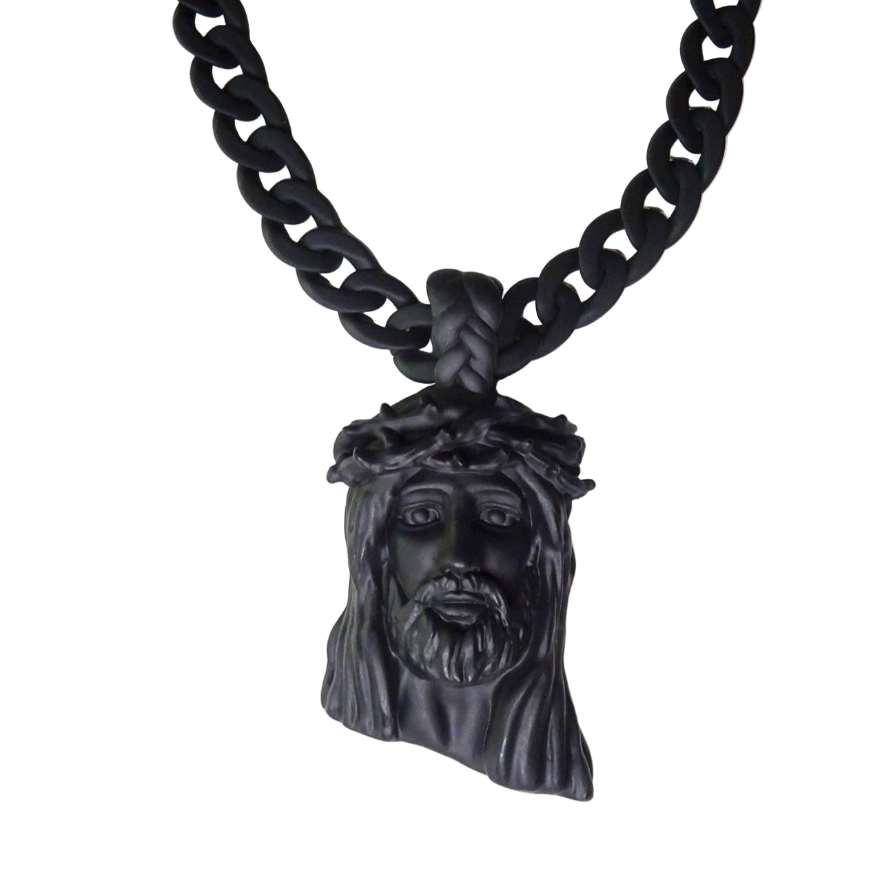 Black Jesus Piece Pendant