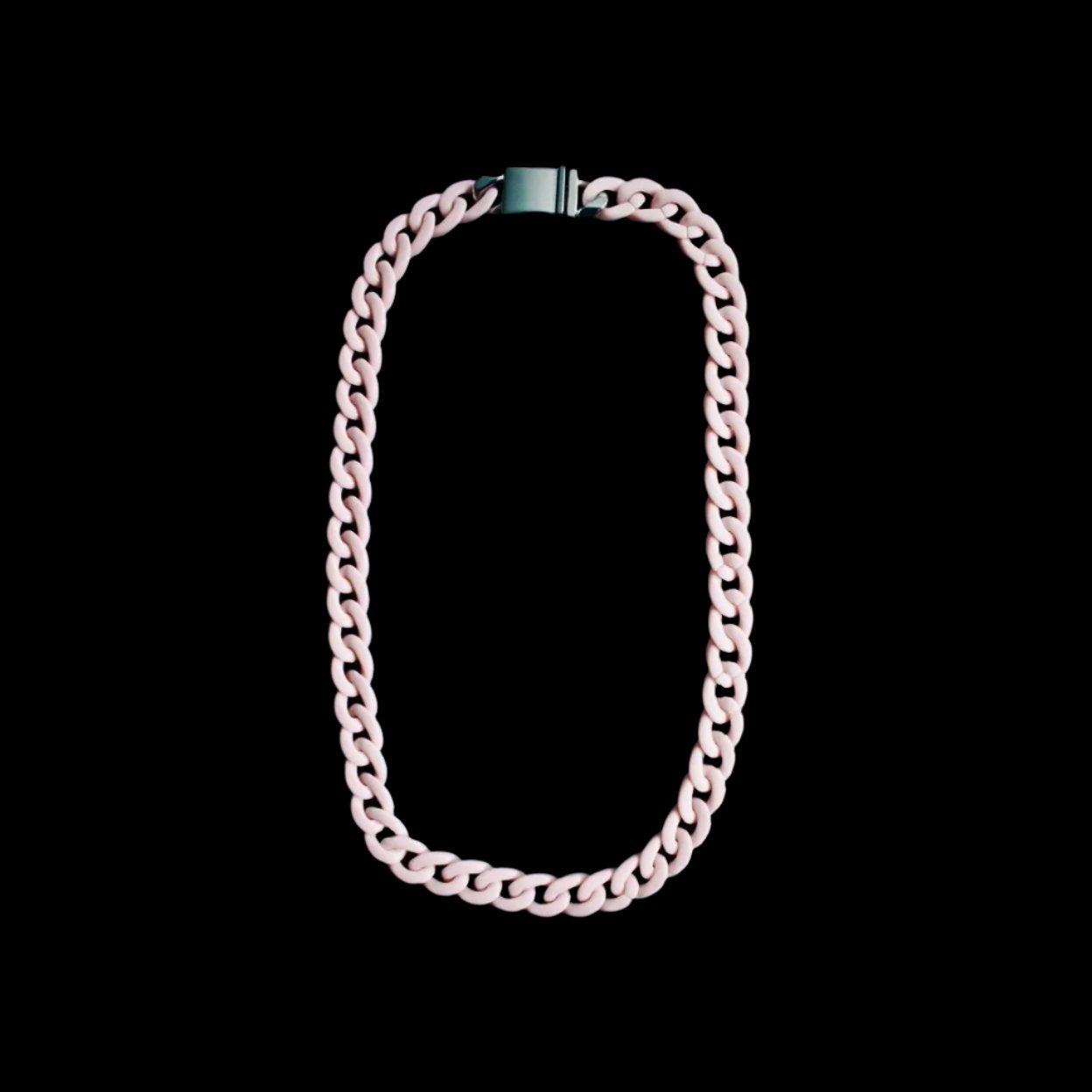 Pink Cuban Link Chain