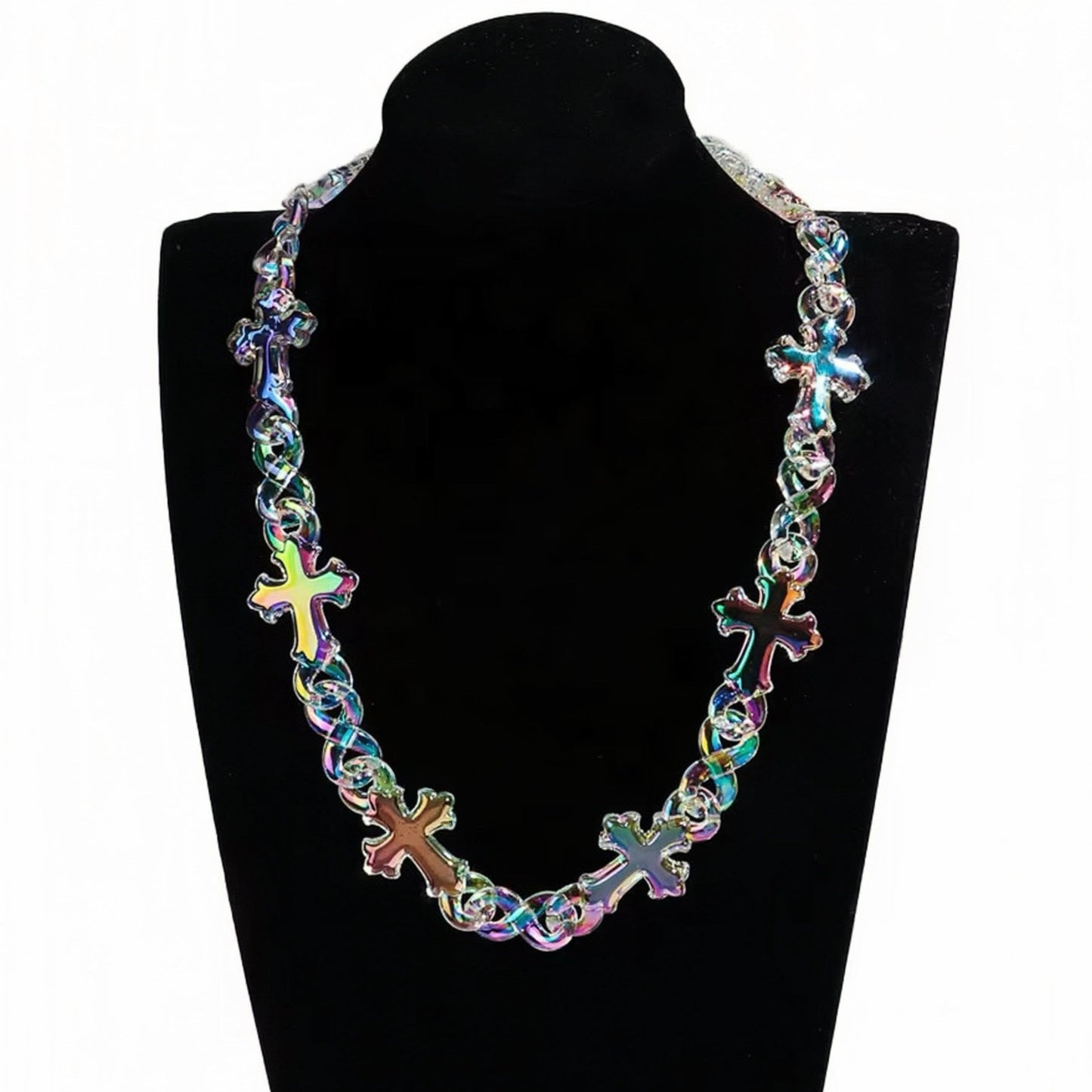 Iridescent Infinity Cross Chain