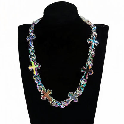 Iridescent Infinity Cross Chain