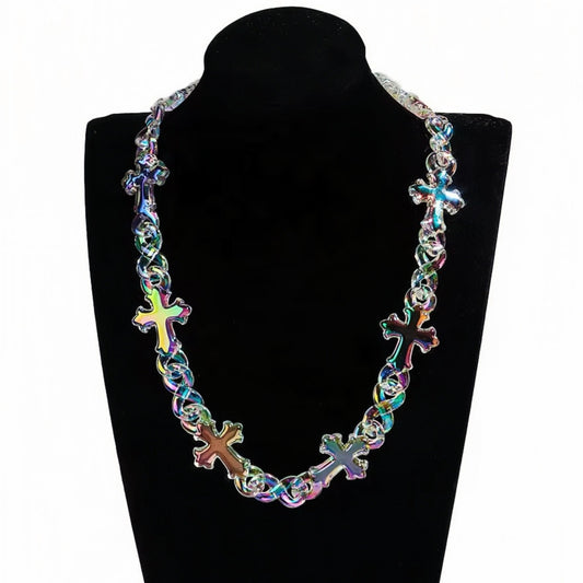 Iridescent Infinity Cross Chain