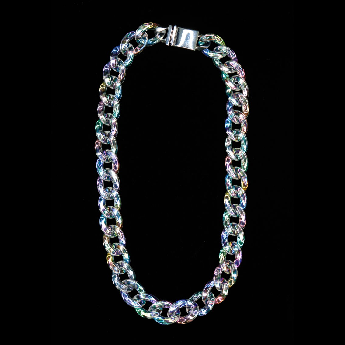 Iridescent Cuban Link Chain