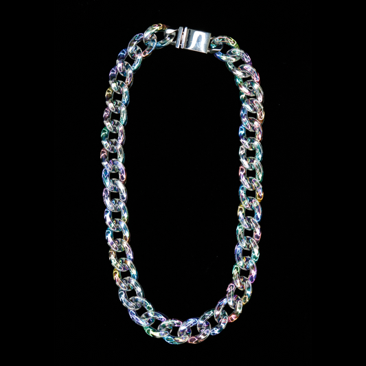 Iridescent Cuban Link Chain